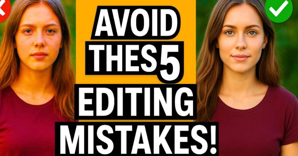 Common Image Editing Mistakes