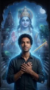 Krishna's Protective Blessing Portrait