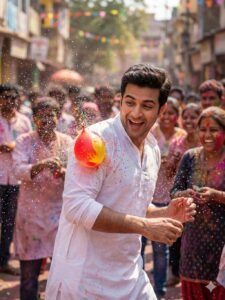 Water Balloon Splash Action Prompt