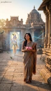 Temple Sunrise Blessing Portrait