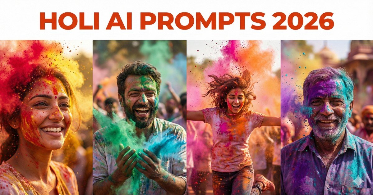10 Best Holi AI Prompts 2026 | happy holi images