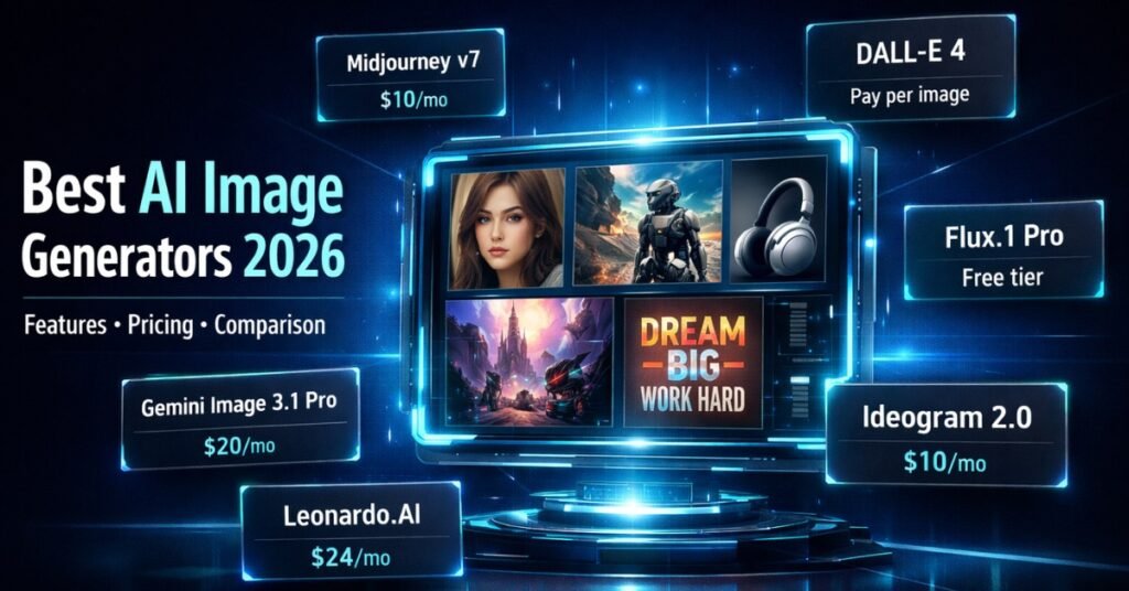 Best AI Image Generation Tools with Pricing 2026