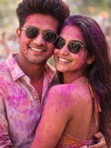 Couple Sunglasses Embrace prompt