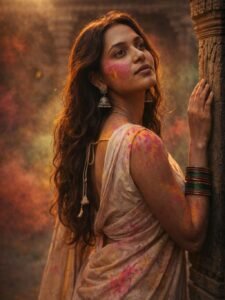 Dramatic Chiaroscuro Holi Portrait