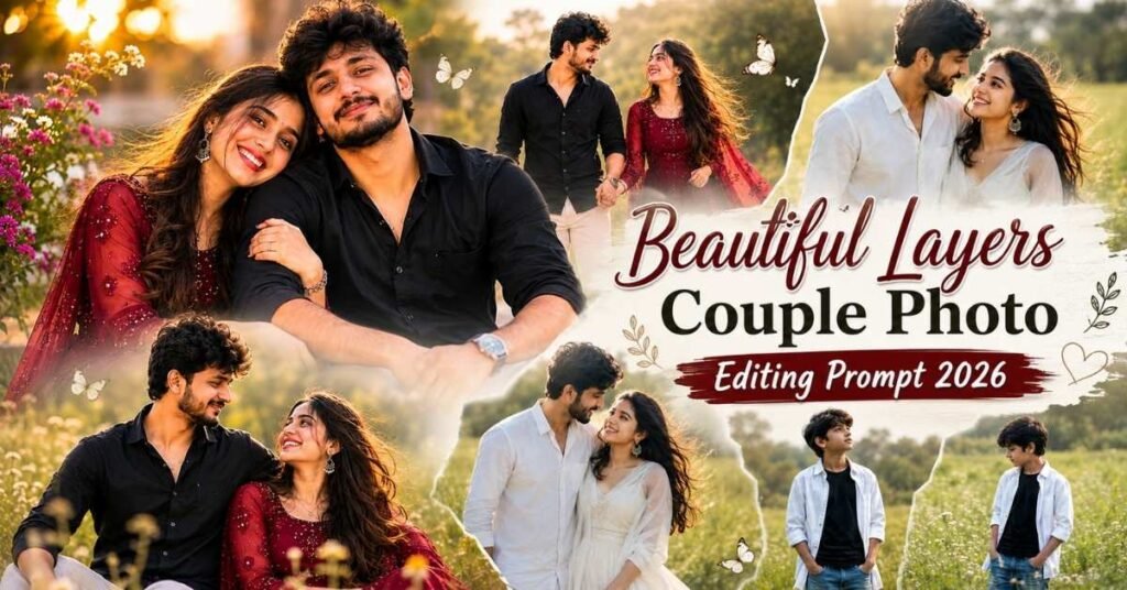 Beautiful Layers Couple Photo Editing Prompt
