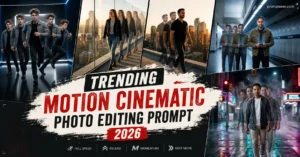 Trending Motion Cinematic Photo Editing Prompt
