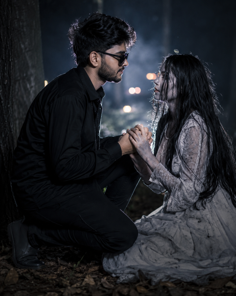 Romantic Horror Photo Editing Prompt 