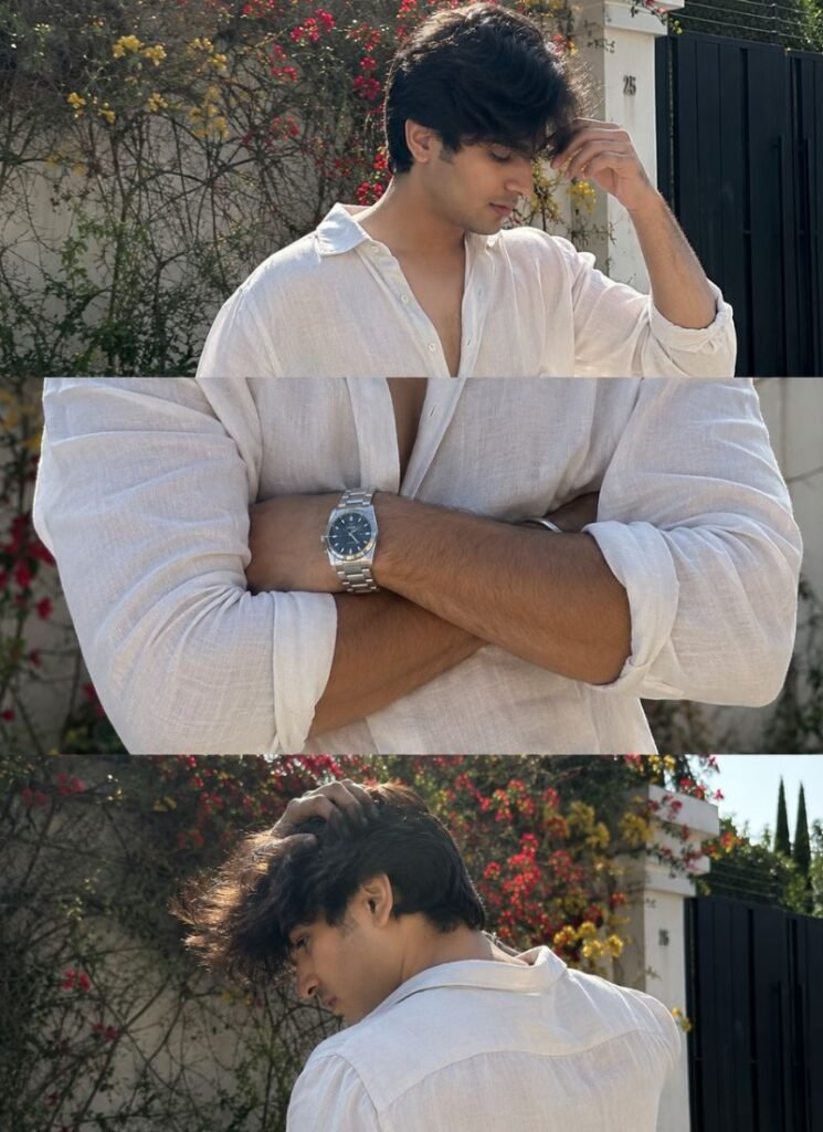 Collage White Outdoor Photo Editing Prompt