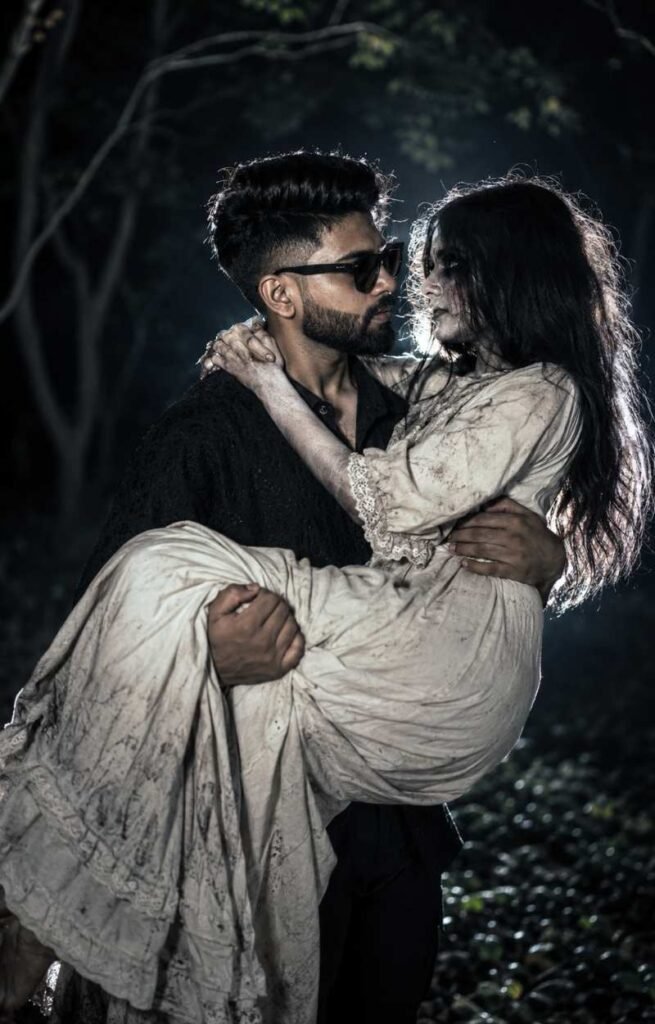 Romantic Horror Photo Editing Prompt 
