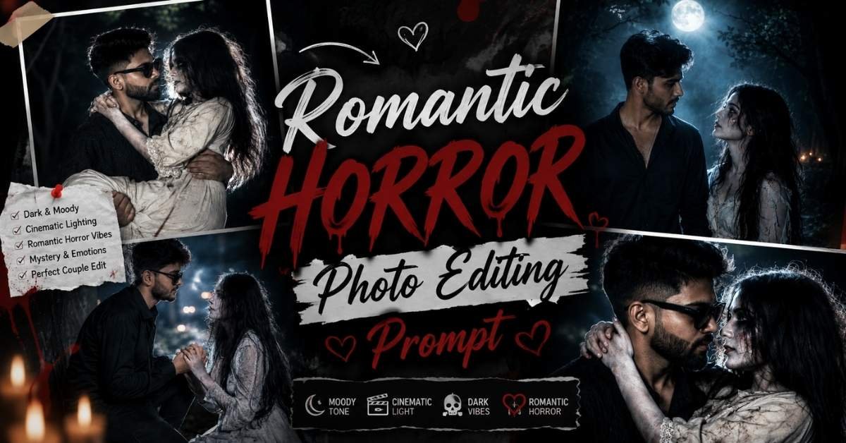 Romantic Horror Photo Editing Prompt