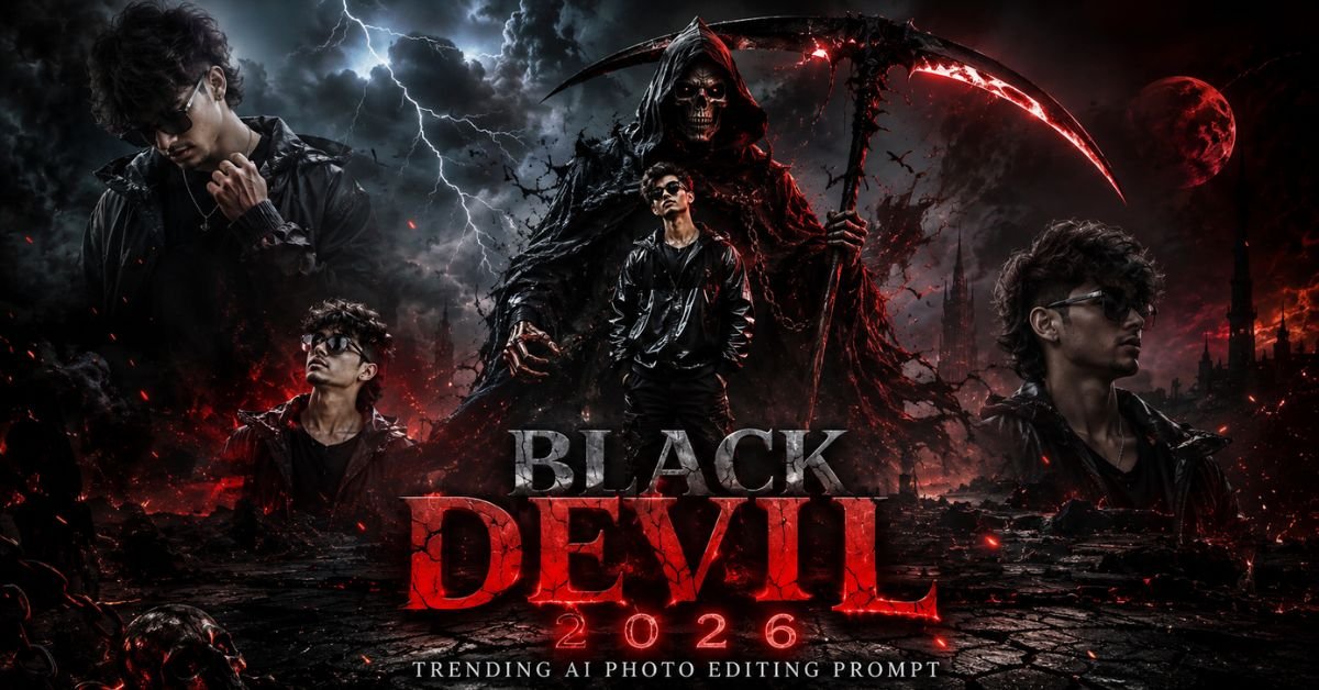 Trending Black Devil Photo Editing Prompt 2026 | promptseen