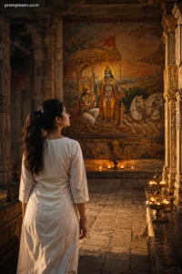 Temple Corridor Portrait