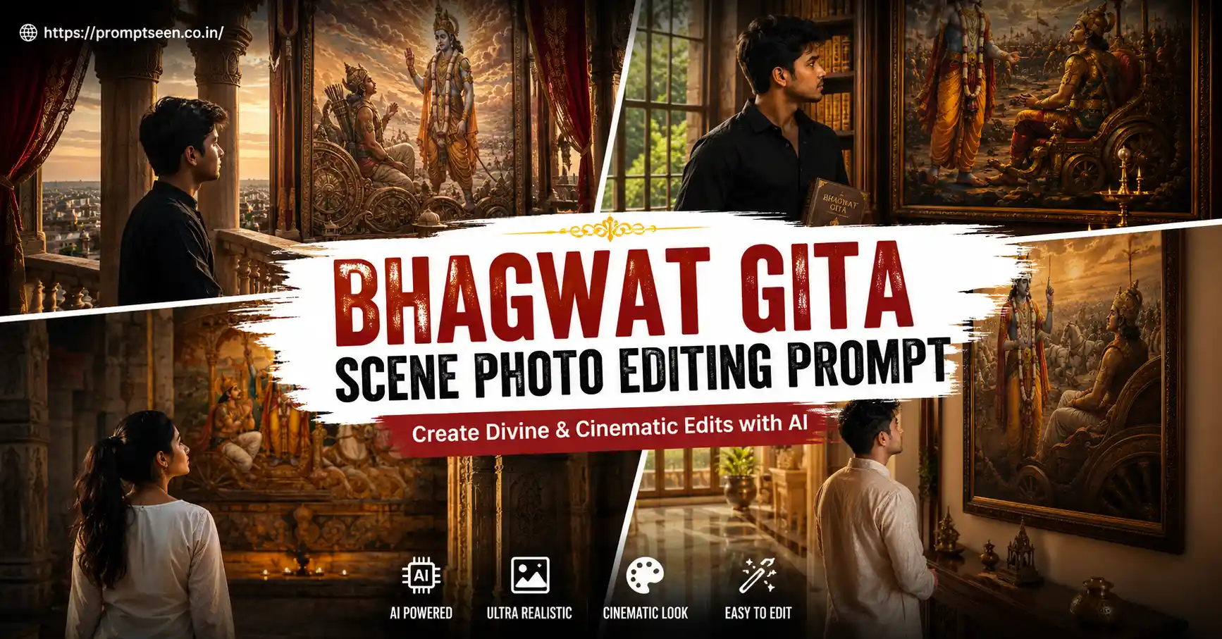 Bhagwat Gita Scene Photo Editing Prompt