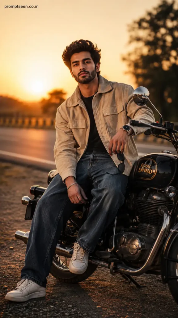 Golden Hour Royal Enfield Lifestyle Shoot