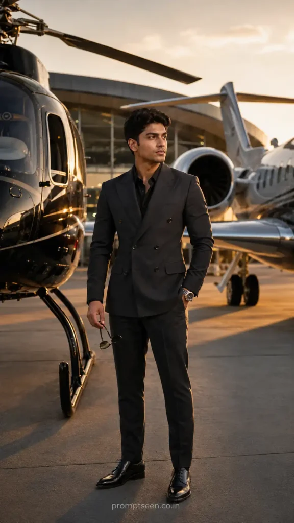 Private Jet & Helicopter Executive Portrait