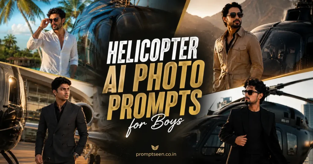 Helicopter AI Photo Prompts for Boys 2026