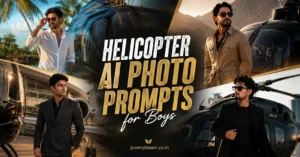 Helicopter AI Photo Prompts for Boys 2026