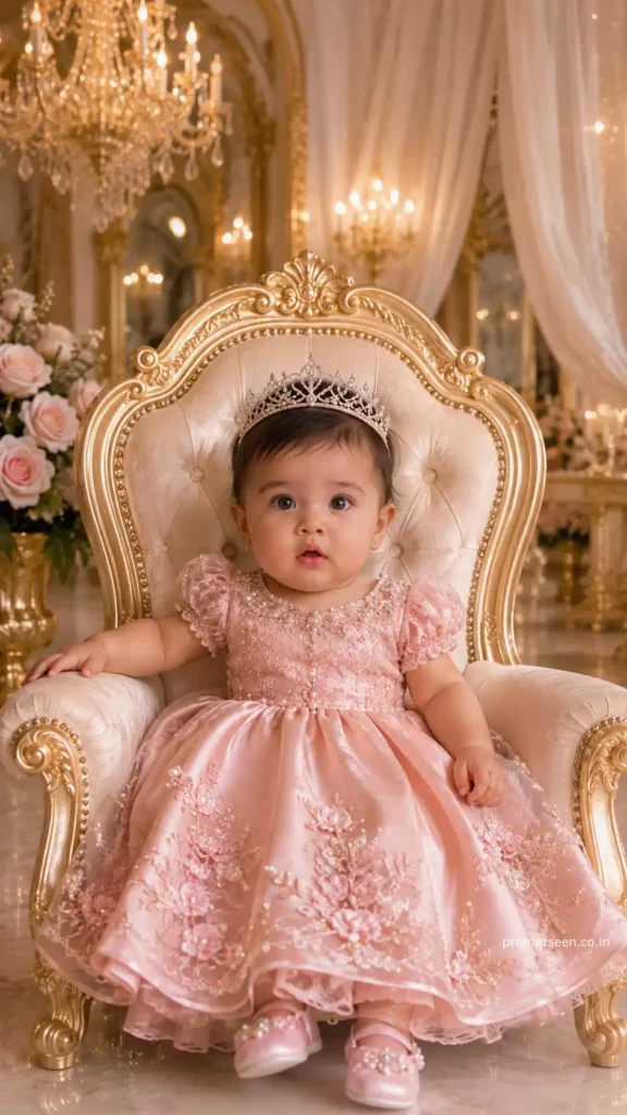 Royal Princess Baby Portrait prompt