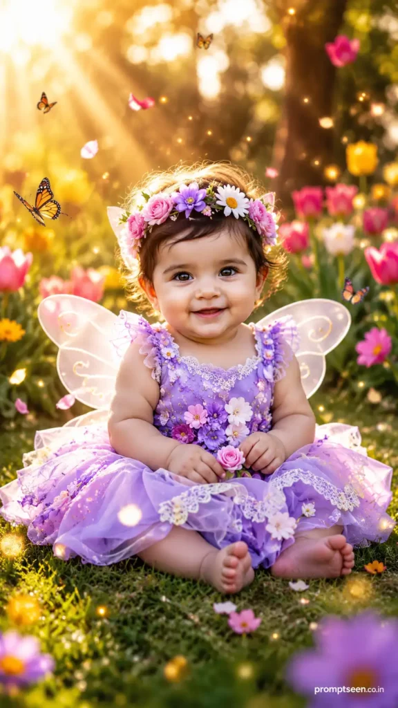 Little Flower Garden Fairy Portrait prompt