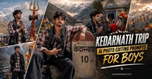 Kedarnath Trip AI Photo Editing Prompts for Boys