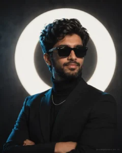 Black Luxury Studio Profile Portrait
