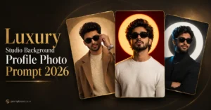 Luxury Studio Background Profile Photo Prompt