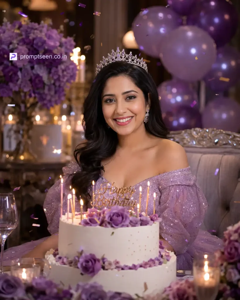 Lavender Birthday Queen Portrait
