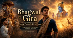 Bhagwat Gita Scene Photo Editing Prompt