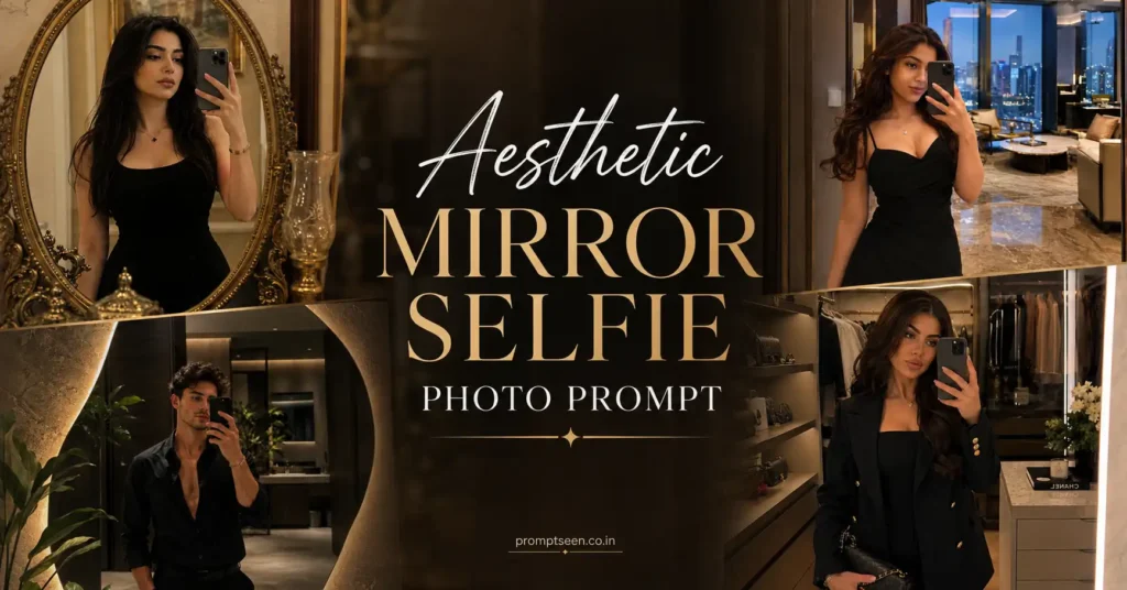 Aesthetic Mirror Selfie Photo Prompt