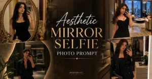 Aesthetic Mirror Selfie Photo Prompt