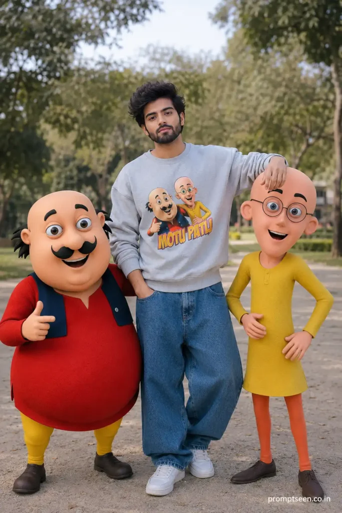 Realistic Photo With Motu and Patlu