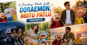 Trending Photo With Doraemon and motu patlu prompts
