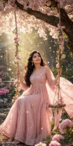 Blossom Garden Swing Portrait