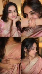 Luxury iPhone 16 Pro Saree Selfie Collage