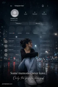 Deleted Memories Instagram Profile Edit