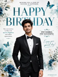 Luxury Birthday Editorial Poster (Men)