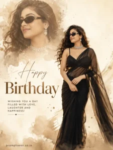 Luxury Birthday Editorial Poster (Women)
